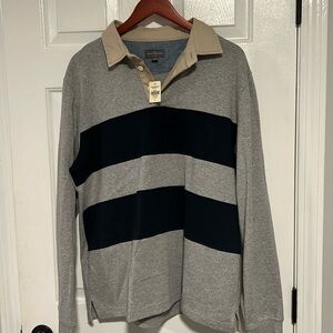 NWT LL Bean Signature Mens Rugby Polo